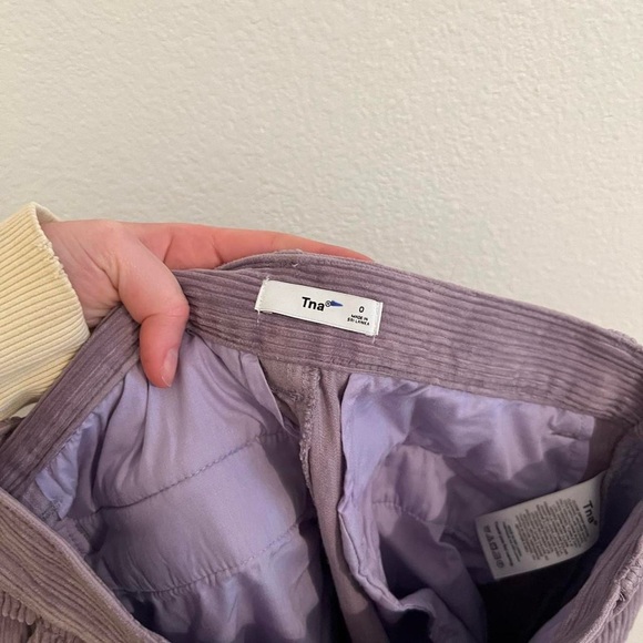 Aritzia TNA Ripcord corduroy mid-rise wide-leg pants - Picture 2 of 8